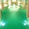 Piscina concentrica con giochi di acqua