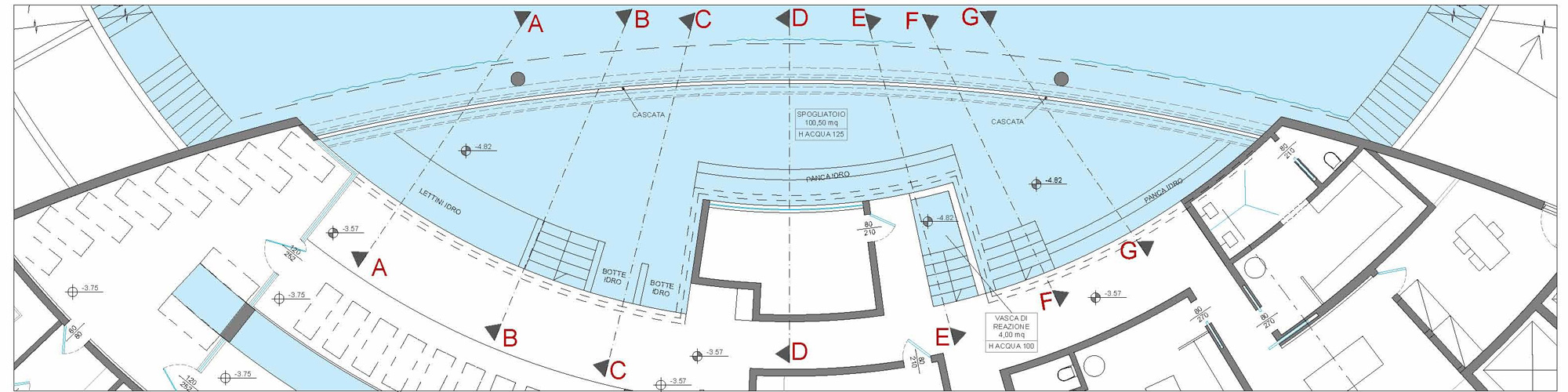 Pianta Progetto Centro Benessere